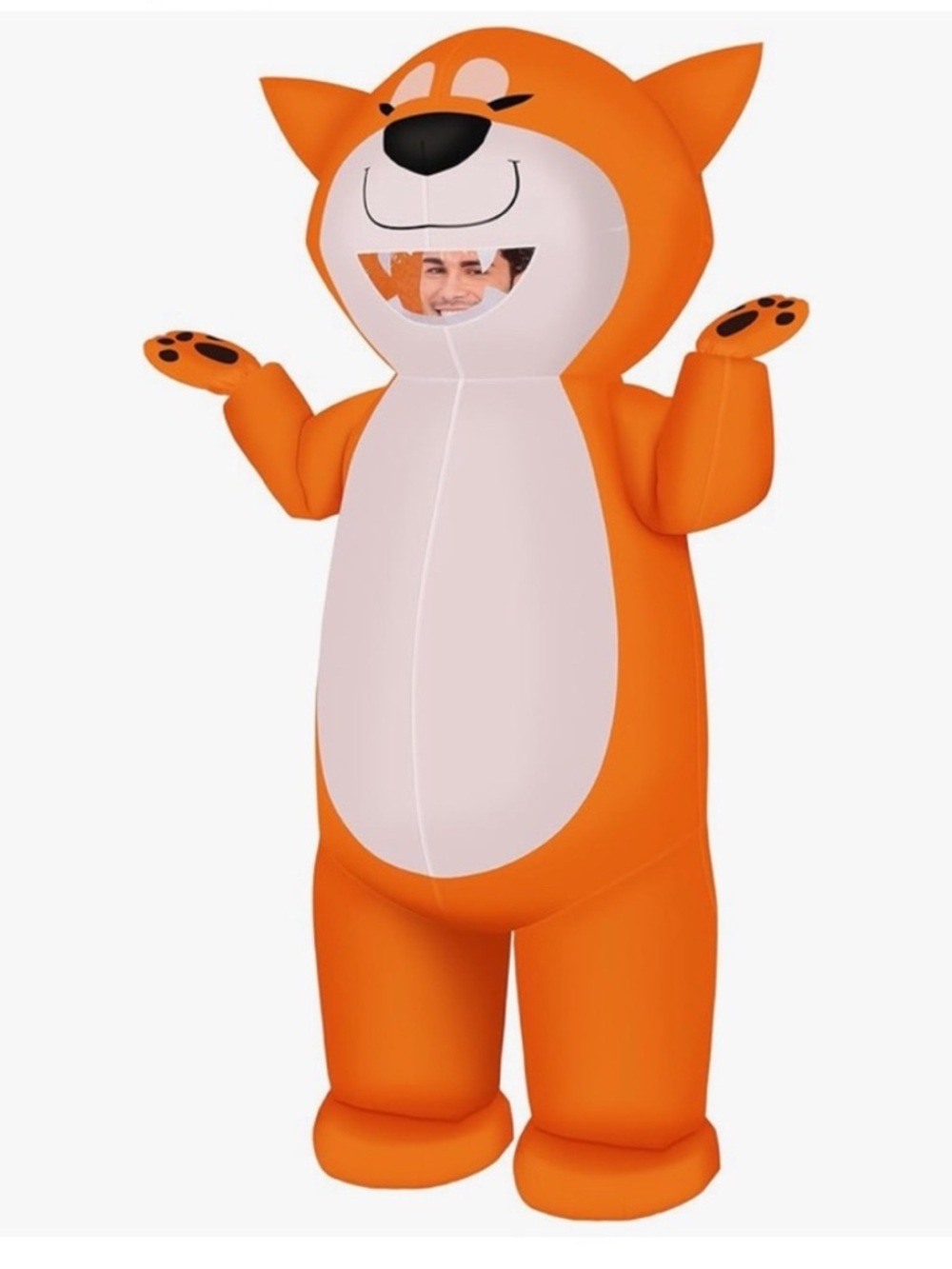 Orange Inflatable Fox‎ Kids Costume